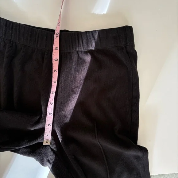 StatesideHoneyluxe Kick Flare Pants Seamed Knit Crop Black Small